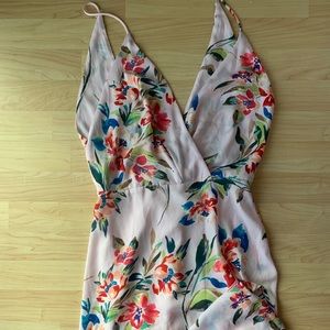 Lulus lush flora spaghetti dress